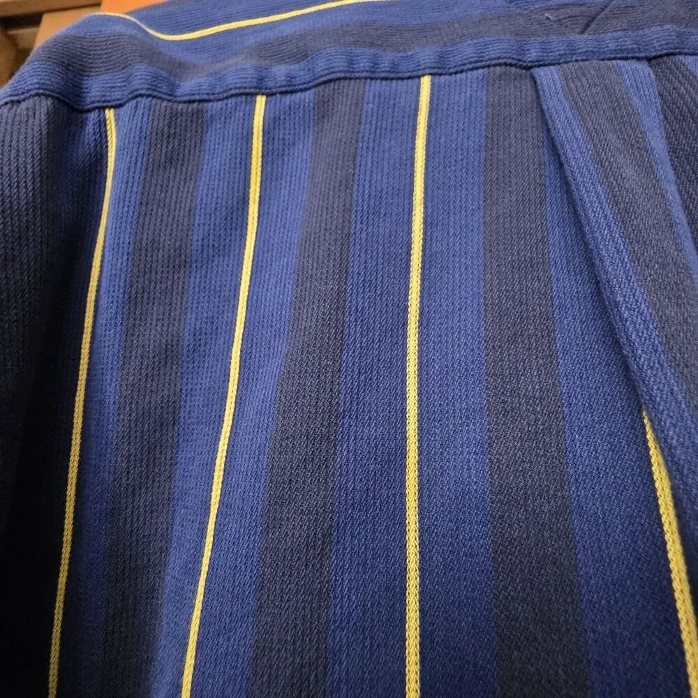 Tommy Hilfiger Striped Mens XL Button Down Shirt Blue Yellow Long Sleeve Classic - Picture 12 of 13